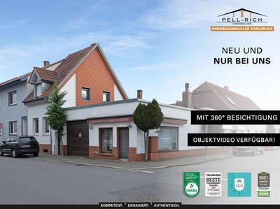 LEBEN, ARBEITEN, WOHLFÜHLEN: Wohn-und Geschäftshaus mit Garten&Innenhof nahe Mannheim / Karlsruhe