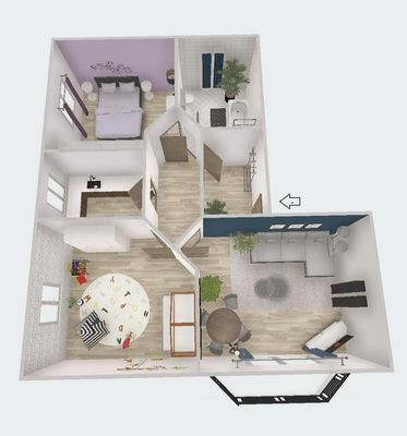 Mücke Merlau, grosszügige 3 ZKB, Sonnenbalkon, provisonsfrei