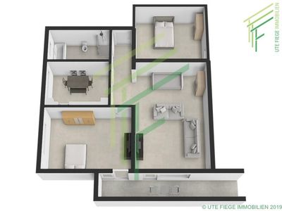 Businesswohnung - Helles Souterrain mit Freisitz - Max. 3 Personen