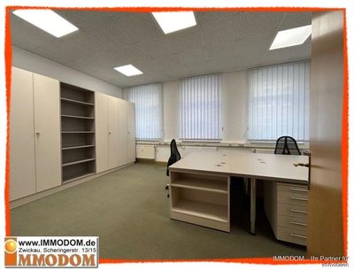 3-Zimmer-Büro optional mit Möblierung & Einbauküche in Zwickau, verkehrsgünstige Lage, zu vermieten!