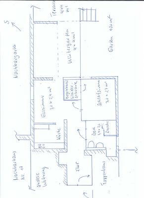 Zweizimmerwohnung mit Wintergarten, Terrasse und Garten, ruhiger Seitenstraße