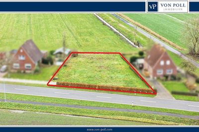 Unbebautes Grundstück in Feldrandlage von Bunde
