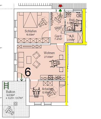 *ERSTBEZUG* Barrierefreie 3-Zimmer-Wohnung in Wackersdorf