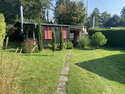 Schöner Wochenendplatz mit Holzhaus
"Katharinenhof am Hattsteinweiher"