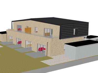 Top-Lage, Neubau: 2-Zimmer Erdgeschosswohnung mit PKW-Stellplatz in Friedrichskoog / Nordsee