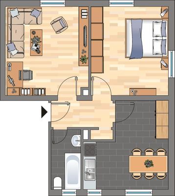 2-Zimmer-Wohnung in Landau in der Pfalz