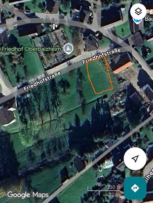 Teilerschlossenes Baugrundstück Oberbalzheim