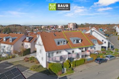 360° I Sofort bezugsfreie 2-Zimmer-Dachgeschosswohnung in Bad Waldsee