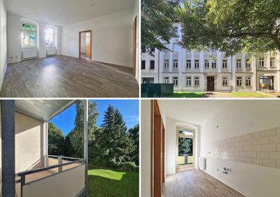 2 Warmmieten sparen*: renovierte Altbauwohnung mit großzügigen Balkon im bequemen EG