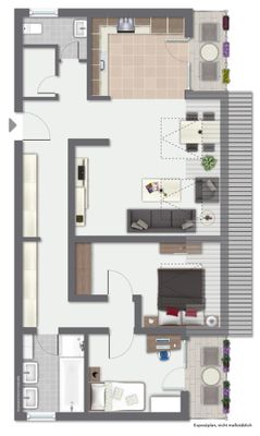 Vermietete 3-Zimmer-Wohnung mit Tageslichtbad und gleich 2 Balkonen