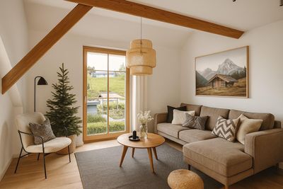 Helle Dachgeschosswohnung mit großzügigem Balkon in Scheidegg