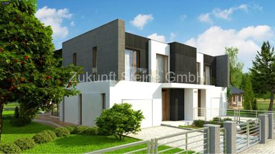 DOPPELHAUSBEBAUUNG 142 QM IM KFW 55 STANDARD INCL. 375 QM GRUNDSTÜCK