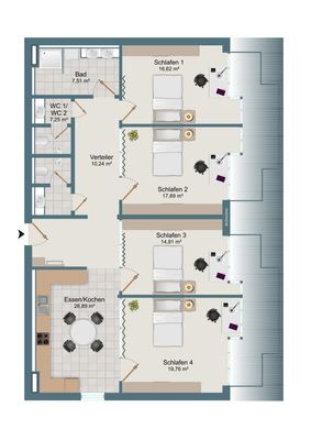 Gemütliche 5-Zimmer Wohnung im Herzen von Albstadt-Ebingen