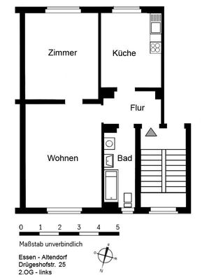 2-Zimmer-Wohnung in Essen Altendorf