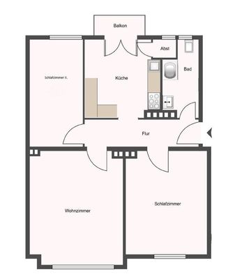 Ottensen - zentral und ruhig - kernsanierte 3-Zi-Wohnung