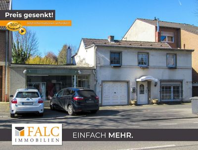 Einfamilienhaus, Ladenlokal und viel Grundstück - mitten in Bergheim