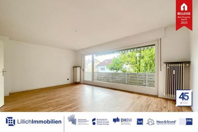 Große 3,5-Zimmer-Wohnung mit herrlichem Garten. Garage & separater Essbereich.