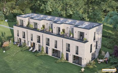 Projektiertes KfW 40 Reihenhaus mit idyllischem Garten und lichtdurchfluteten Räumen!