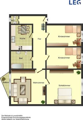 Demnächst frei! 4-Zimmer-Wohnung in Ahlen