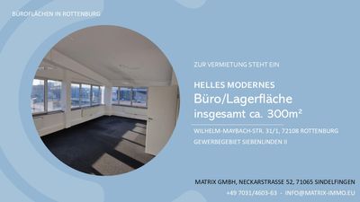 Helle moderne Büroflächen (Lager) insgesamt ca. 300 m²