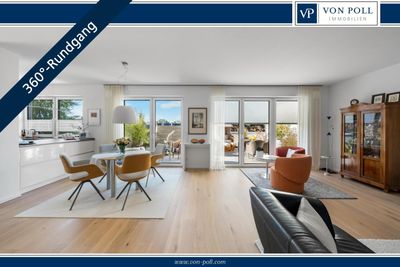 Lichtdurchflutete 4-Zimmer-Penthouse-Wohnung mit exklusiver Ausstattung und gehobenem Wohnkomfort