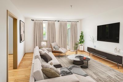 Helle 4-Zimmer-Erdgeschosswohnung mit privatem Garten in ruhiger Lage