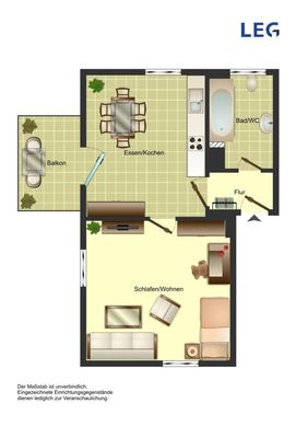 Demnächst frei! 3-Zimmer-Wohnung in Herford Herford