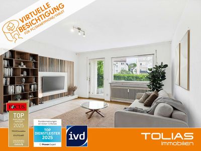 Blick ins Grüne inklusive: 2,5-Zimmer-Wohnung mit Potenzial in Bad Cannstatt - Pkw-Stellplatz.