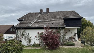 Seitenansicht des Hauses