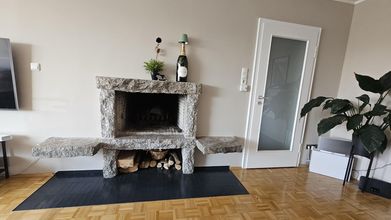 Kamin im Wohnzimmer