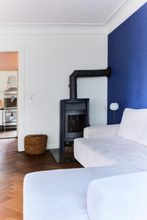 Wohnzimmer mit Kaminofen