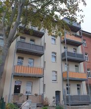 Rückansicht mit Balkonen