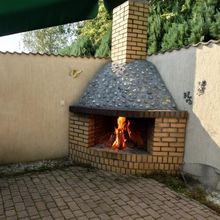 Kamin auf Terrasse / im Garten