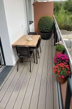 Balkon möbliert visualisiert