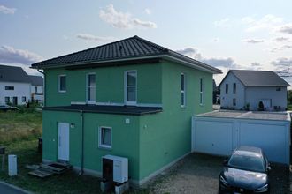 Haus mit Wärmepumpe