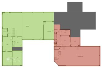 Gekenzeichneter Mietbereich und geplante Umbauarbeiten