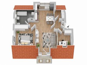 Grundriss 3D-Darstellung