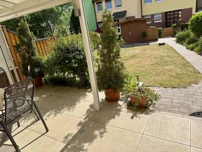 Terrasse mit Überdachung