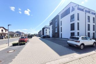 Vorderansicht der Häuser