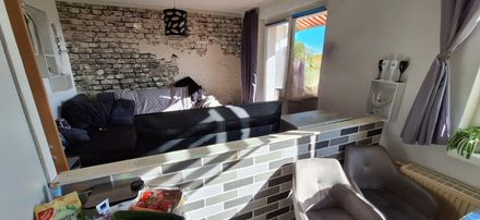 Blick in das Wohnzimmer