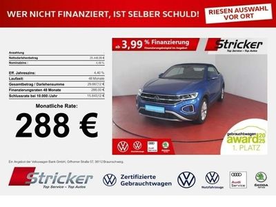 VW T-Roc Cabriolet Style 1.0TSI 288,-ohne Anzahlung