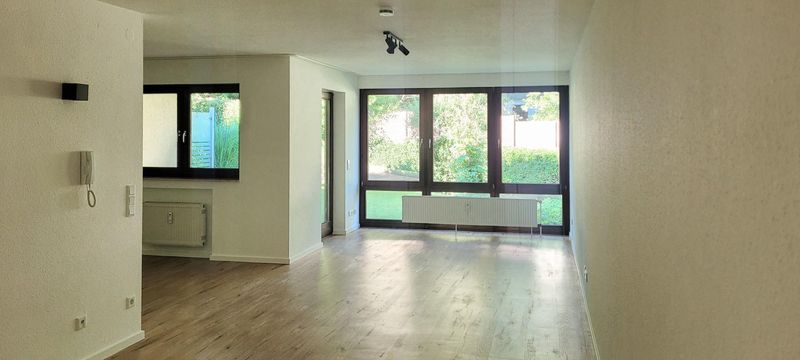 Blick zu den Fenstern