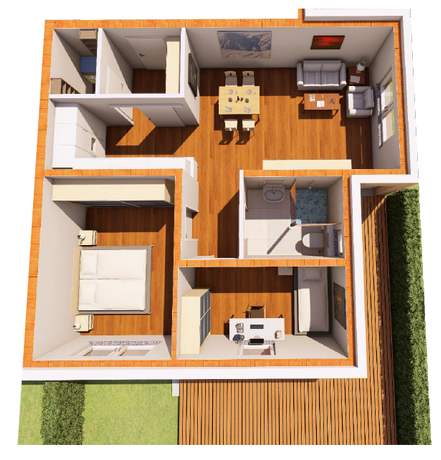 Wohnung Grundriss Animation