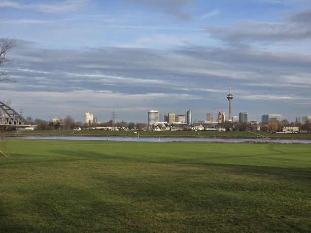 Blick auf Stadt Düsseldorf